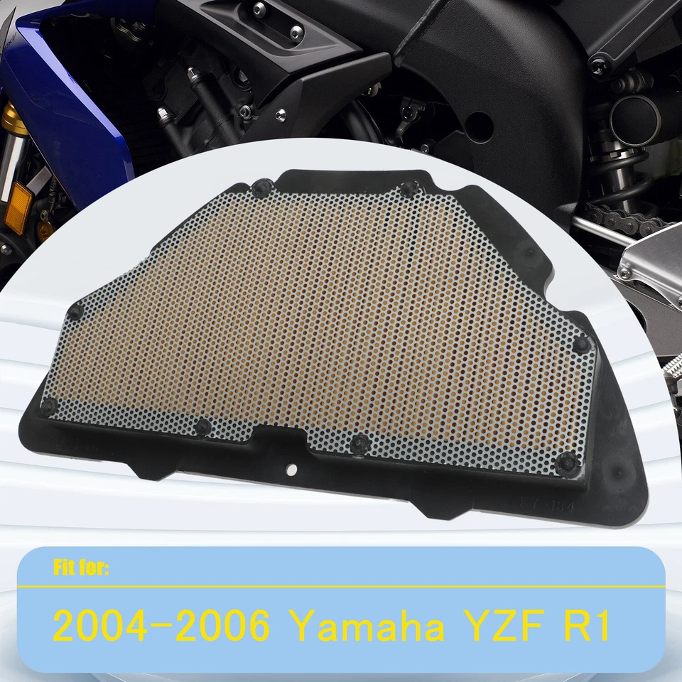 Cartucho de filtro de aire apto para 2004 2005 2006 Yamaha YZF R1 YZF-R1 YZFR1 Foto 4 de 4
