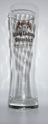 König Ludwig Weissbier Beer Glas Brauerei 0,5l Bar Bier Gastro Kneipe NEU
