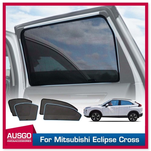 AUSGO Magnetic Window Sun Shade for Mitsubishi Eclipse Cross 17+ Mesh Cover 4PCS