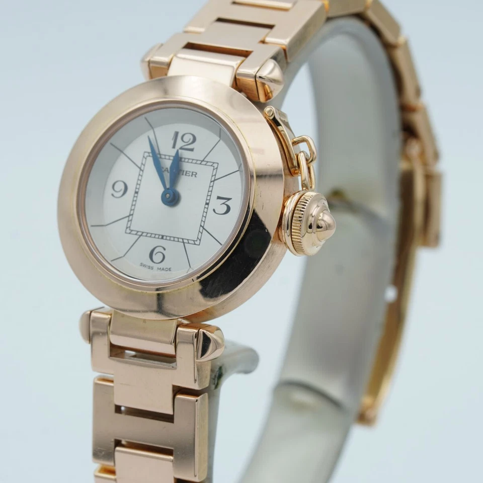 Cartier Pasha Quartz Ladies Watch 27Mm 18K 750 Gold 3133 Rose Gold 95 Gr. - Image 4 of 4