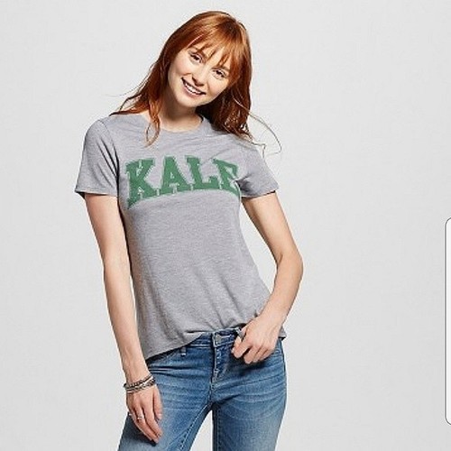 XL Gray Kale Logo Graphic Tee 