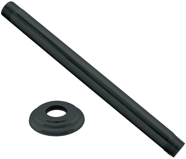 Westbrass 1/2" IPS x 6" Ceiling Mounted Shower Arm with Flange, Matte