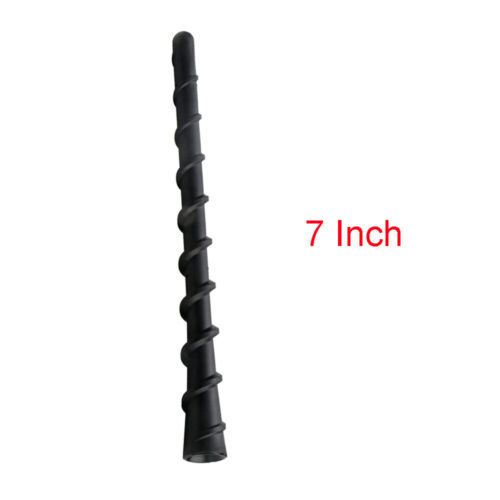 7" Short Black Spiral Antenna Mast Radio AM/FM For Dodge Jeep Chevy Universal - Picture 1 of 8