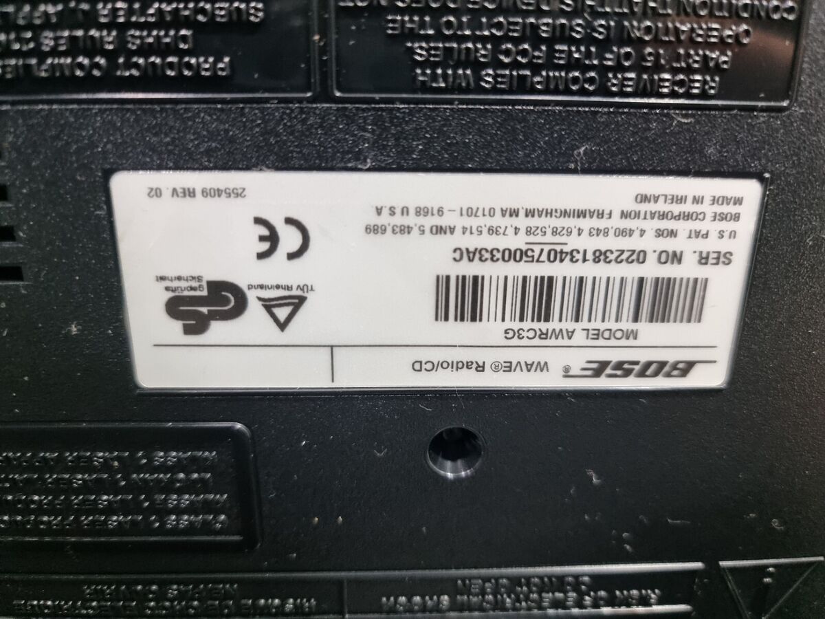 J100 Bose Wave AWRC3G Radio CD Player No Power & AWACPR AUX J100 Bose Wave AWRC3G Radio CD Player No Power & AWACPR AUX