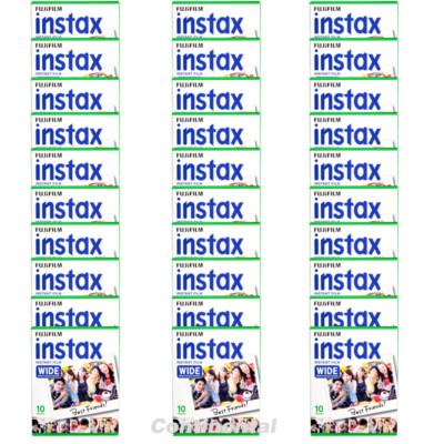 600 Prints Fujifilm Instax WIDE Instant Film for Fuji 200 , 300, 400, Camera