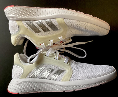 Sz Adidas Edge LUX Cloud White/Acid Red Running Shoes GX0587