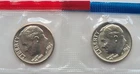 1984 P & D ROOSEVELT DIMES IN US MINT CELLO – BU UNCIRCULATED COIN SET LOT