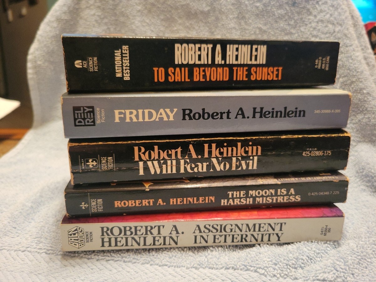希少　Robert A. Heinlein 5冊セット　サイエンスフィクション Robert Heinlein 5 Paperbacks Lot Vintage Science Fiction