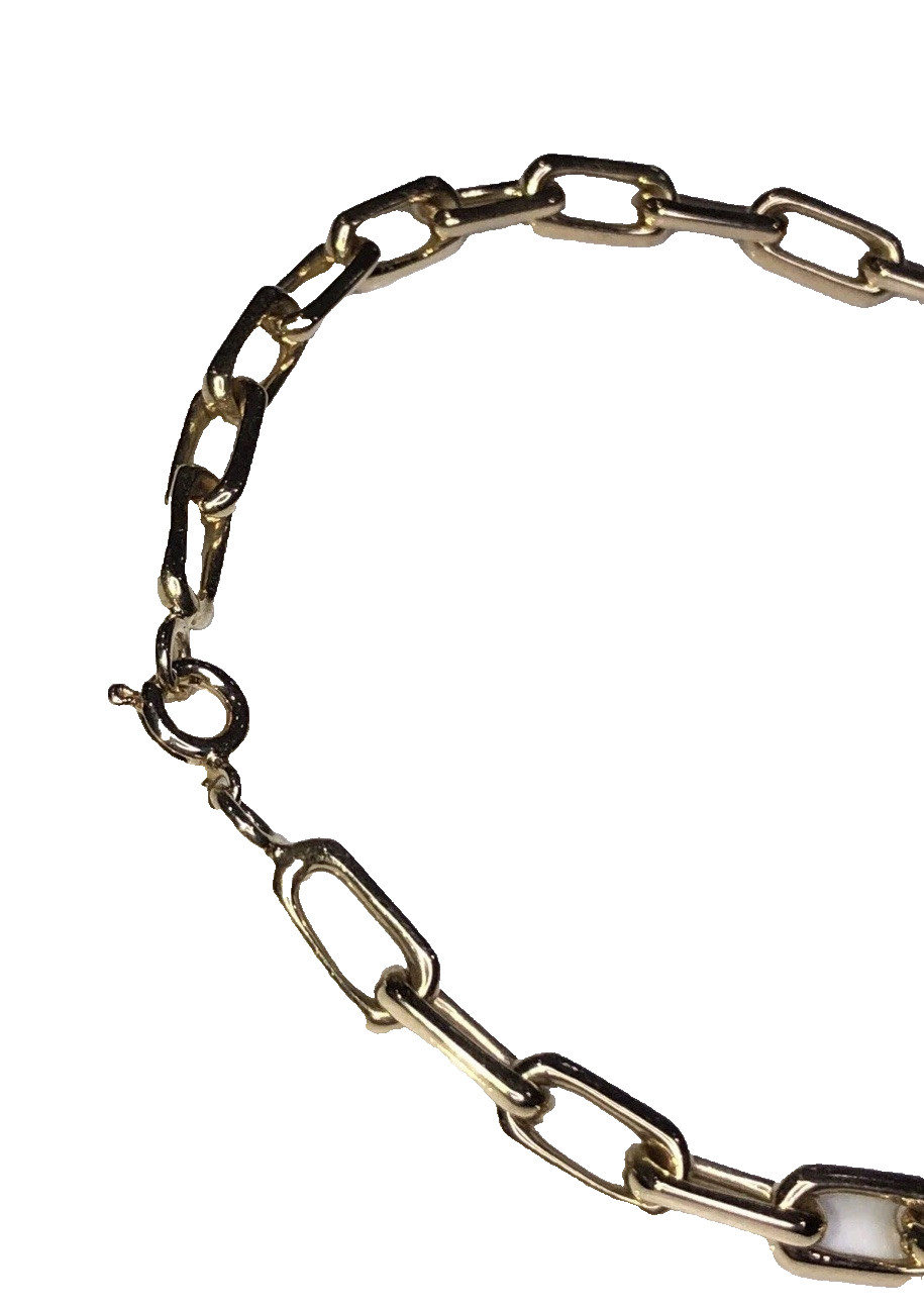 18K Solid Yellow Gold Unique Interlocking Paper C… - image 3