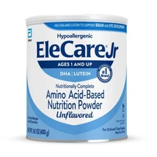 	EleCare Jr Unflavored DHA & Lutein Amino Acid-Based Nutrition Powder Complete	