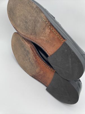 Allen Edmonds Stowe Tassel Loafers Black Leather Made in USA  display picture 2