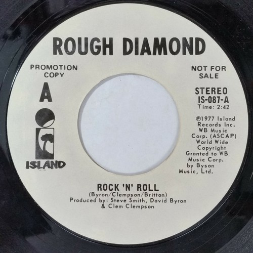 ROUGH DIAMOND Rock 'N' Roll  David Byron Clem Clempson Geoff Britton 45rpm Promo - Picture 1 of 2
