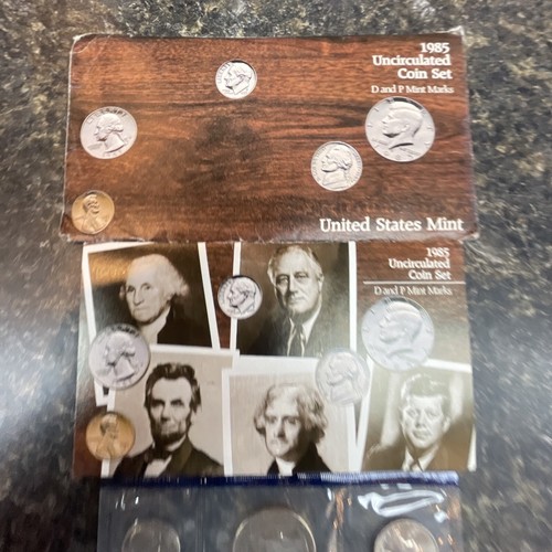 1985 Uncirculated US Mint 10- Coin Set United States OGP Philadelphia & Denver - Picture 4 of 11