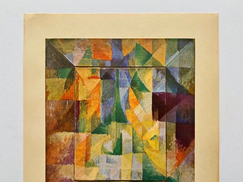 ROBERT DELAUNAY RARO 1953 CUBISMO LITOGRAFÍA IMPRESIÓN "VENTANAS SIMULTÁNEAS" 1911 - Imagen 4 de 11