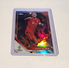 2021/22 Topps Chrome UEFA CL Purple/Gold Starball Virgil Van Dijk 