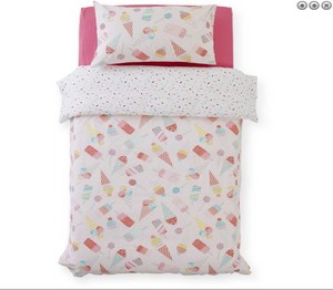 Kids Ice Cream Lollipop Summer Quilt Cover Pillow Case Set Child