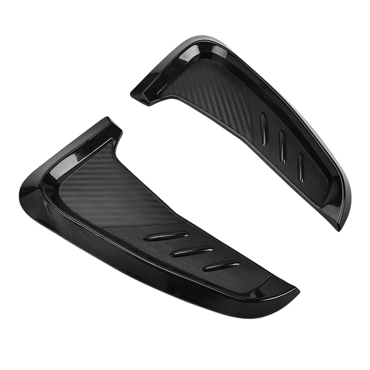 2pcs Universal 3D Car Side Fender Vent Air Wing Cover Trim Exterior Accessories