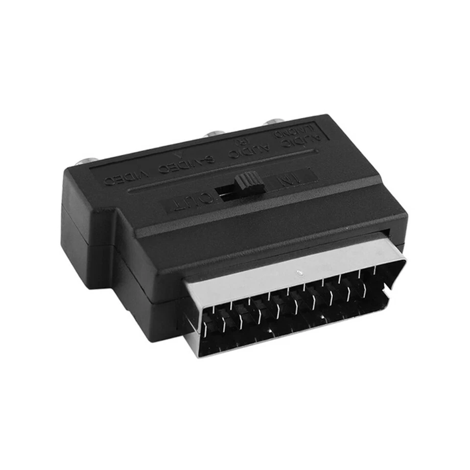 Q27 Scart to 3X Cinch Female IN/Out Switch + S-Video S-VHS AV Audio Video - Image 4 of 4