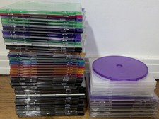 Lot of 55 Regular Single Clear PP Poly Jewel Cases For CD, DVD, Game, CD-R