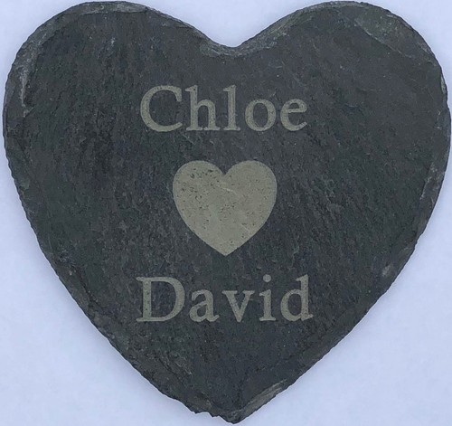Personalised Natural Slate Coasters Drink Mats Mug Table Mat Engraved - Picture 3 of 4