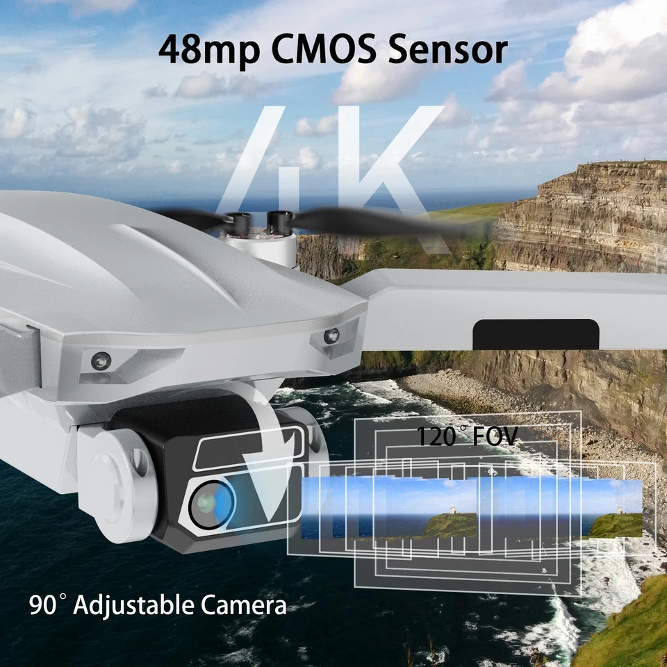 Drone with Camera 4K HD GPS Adult Beginner 5G Transmission Foldable Quadcopter - Image 4 of 4