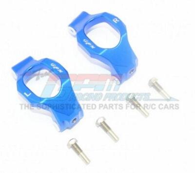 New Gpm (6 Pieces Set) Aluminum Front C-Hubs Blue TXMS019-B