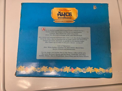 Walt Disney Alice in Wonderland 7 Poseable Figures Very Rare Collectible - Picture 11 of 12