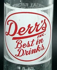 Derr's; Derr's Inc.; Booneville, Ind.; 2-color ACL soda pop bottle