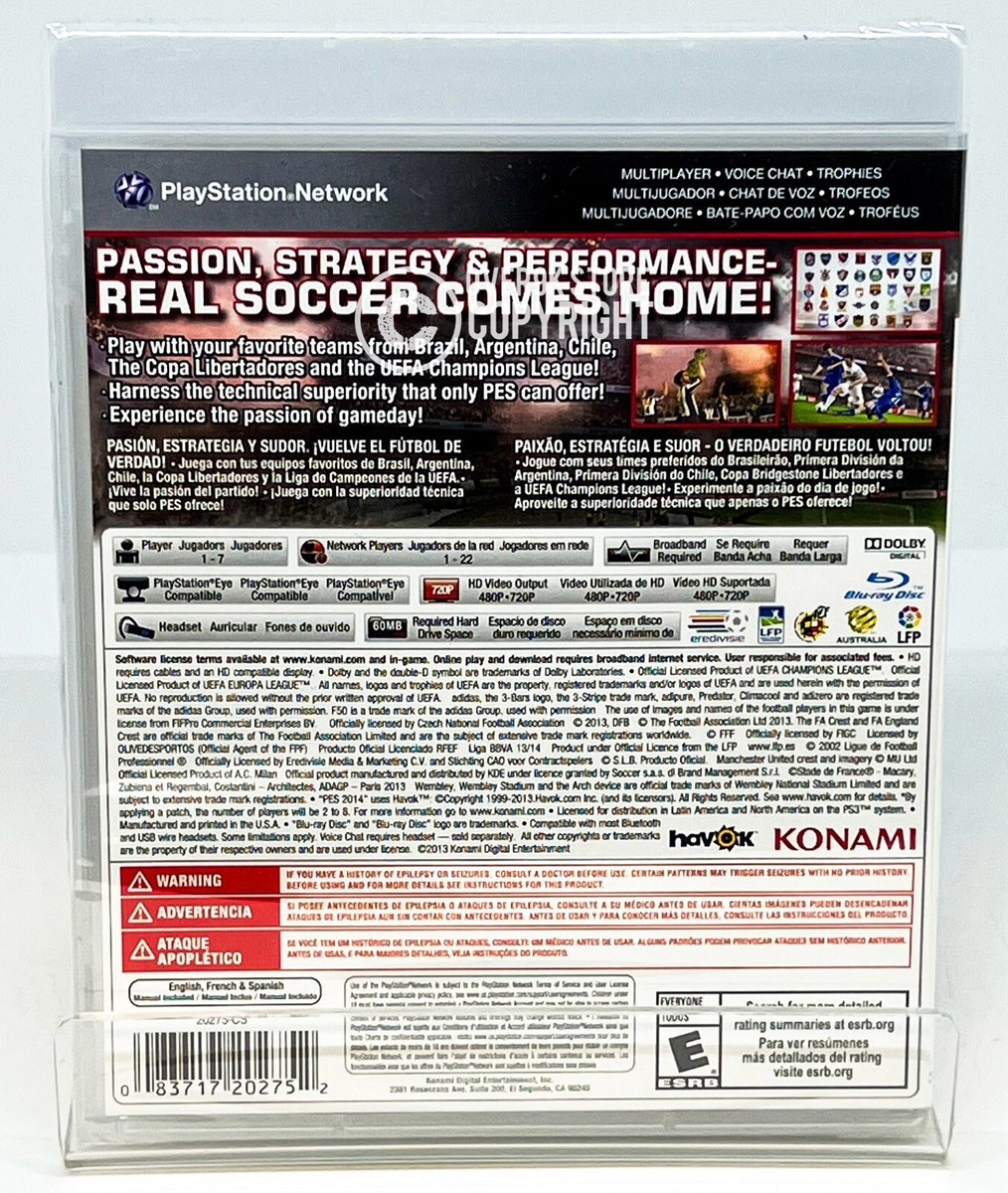 Pro Evolution Soccer - PES 2014 + PES 2015 - PS3 - Brand New