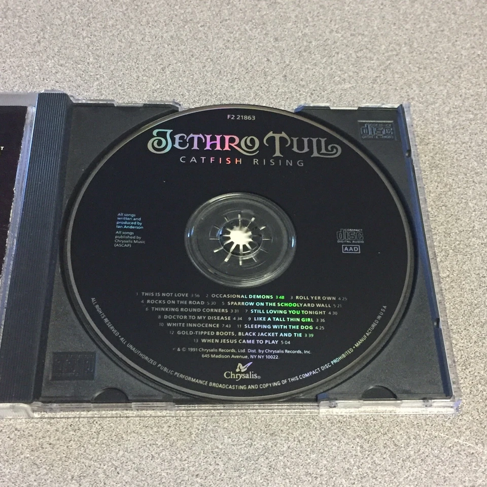 Jethro Tull - Catfish Rising, CD (1991) (Chrysalis– F2 21863) Foto 3 de 4