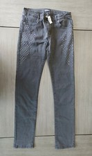 Kidpik Black Jeans Size 14 Youth studded glitter