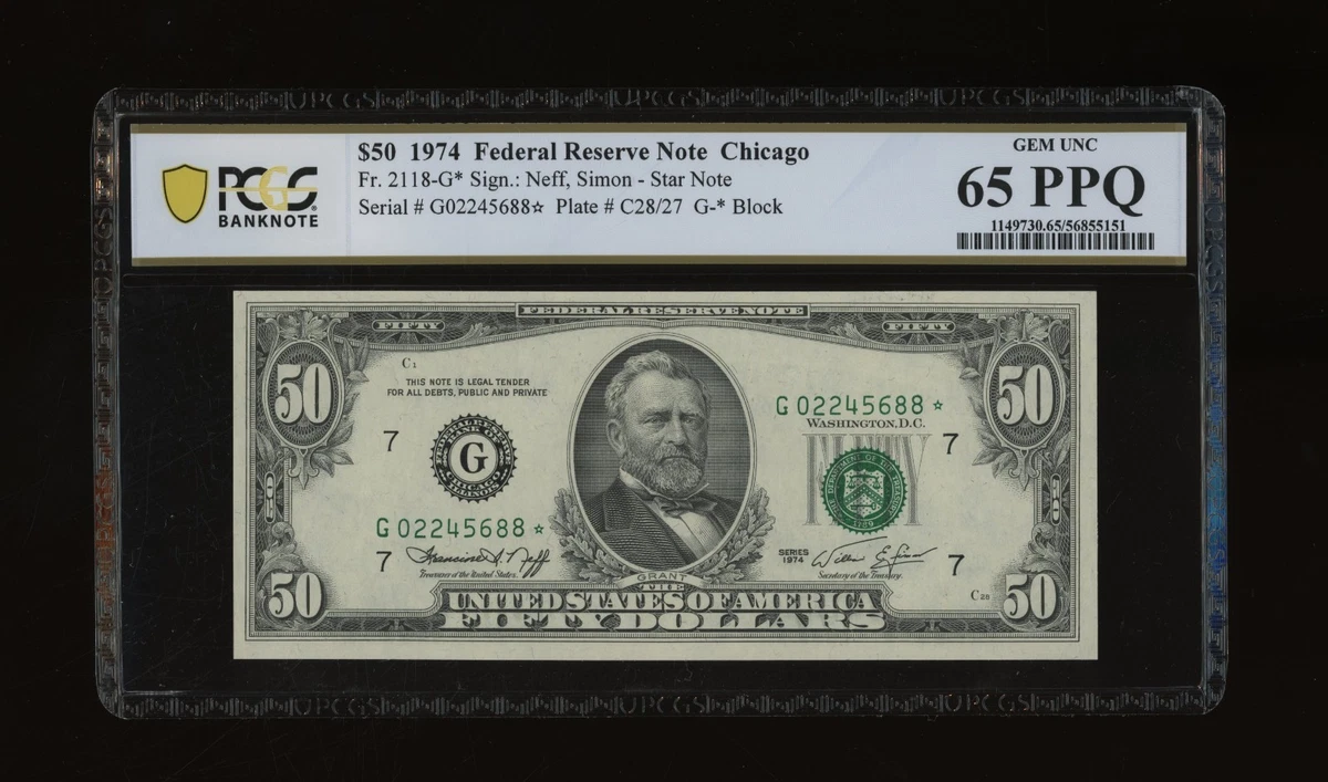 1974 $50 US Federal Reserve Small Notes for sale | eBay