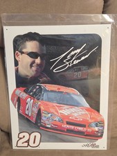 Nascar Metal Sign Champion Tony Stewart Joe Gibbs Racing 12"x16 Home Depot #20 