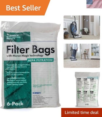 Versatile HEPA Filter Bags 6-Pack - Compatible with Multiple Kirby Vacuum Models