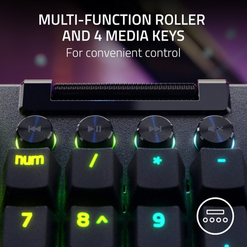 Razer BlackWidow V4 Pro - Mechanical Gaming Keyboard with Razer Chroma™ RGB - Picture 8 of 8