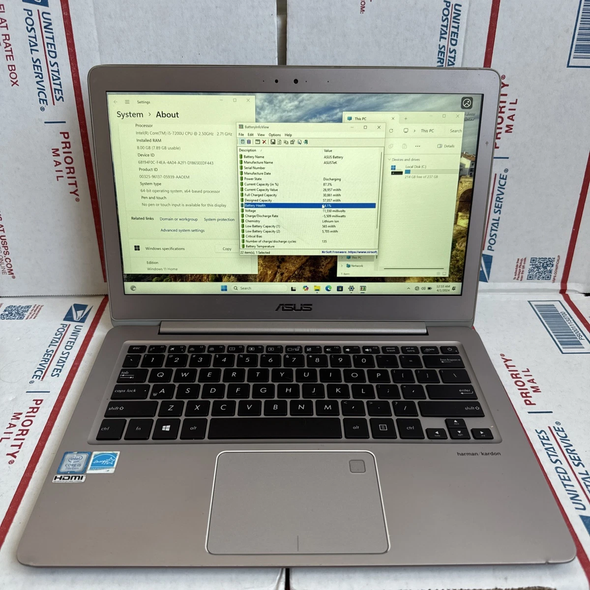Preços baixos em ASUS Intel Core i5 7th Geração 8 GB RAM notebooks
