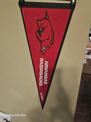 ARKANSAS RAZORBACKS  #! SEC THE COLONEL  12X30  FELT  PENNANT 6/19/26