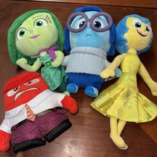 Disney Pixar Inside Out Talking Plush Lot Disgust, Sadness  Joy Tested  Works
