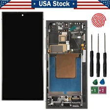 New For Samsung Galaxy S24 Ultra S928 OLED Display Touch Screen Digitizer+Frame
