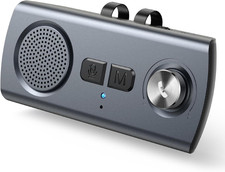 AGPTEK Hands Free Car Phone Kit Bluetooth 5.3, 5W Car Speaker for GPS Music with