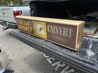 Calvert Extra Distillery Advertising Sign - Brown, Yellow & White — photo 2