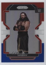 2022 Panini Prizm WWE Red White & Blue Prizm Saurav #103 0n8e