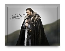 Sean Bean Signed Autograph Photo 8x6 Game of Thrones Jon Snow Top Gun Maverick