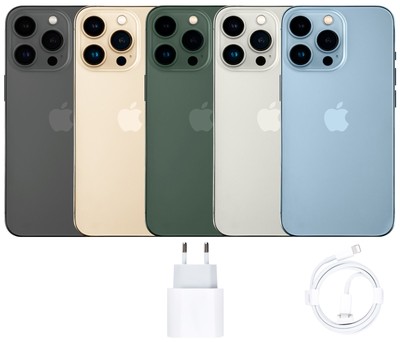 Apple iPhone 13 Pro Graphit Gold Silber Alpingrün Sierrablau 100% Batt WIE NEU