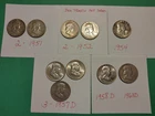 Ben Franklin Half Dollar lot of 10 $5.00 value NICE
