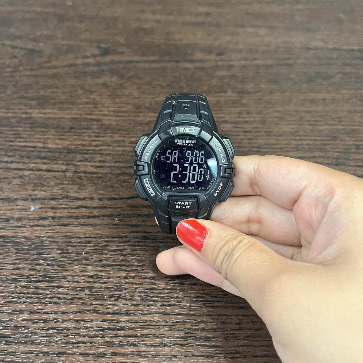 TIMEX  IRONMAN  TRIATHLON デジタル A423 Vtg Timex Ironman Triathlon Men Stainless Steel Quartz Digital