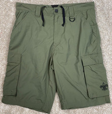 Boy Scouts BSA Centennial Uniform Shorts Green Cargo Nylon - Adult Mens Medium M
