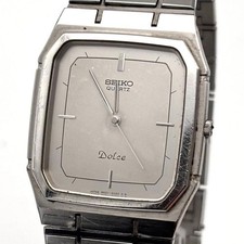 SEIKO Dolce 9521-5020 Octagon Watch Quartz Men's White Dial Vintage From Japan