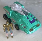 1989 Hasbro Transformers G1 Roadblock-Outer Car & Gold Inner Robot