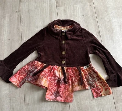 TOFF TOGS Kleid Traum Blumen Designer Vintage Kord weinrot Bordeaux Herbst  - Bild 1 von 4